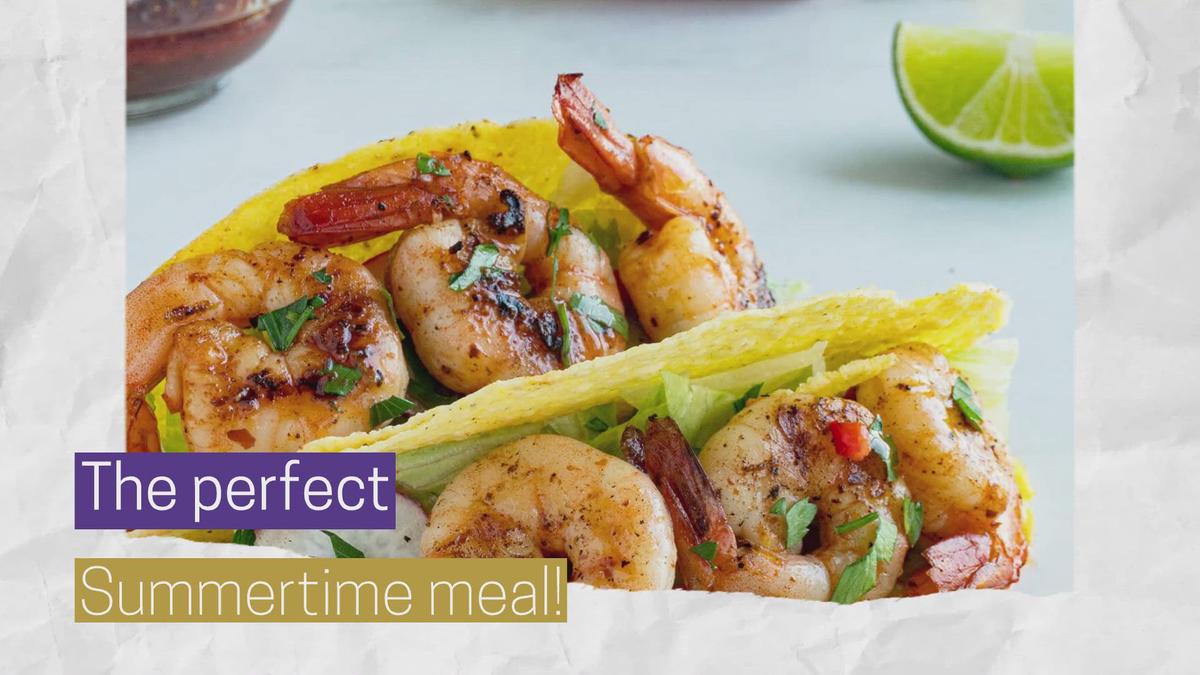 'Video thumbnail for Chipotle Lime Shrimp Kabobs '