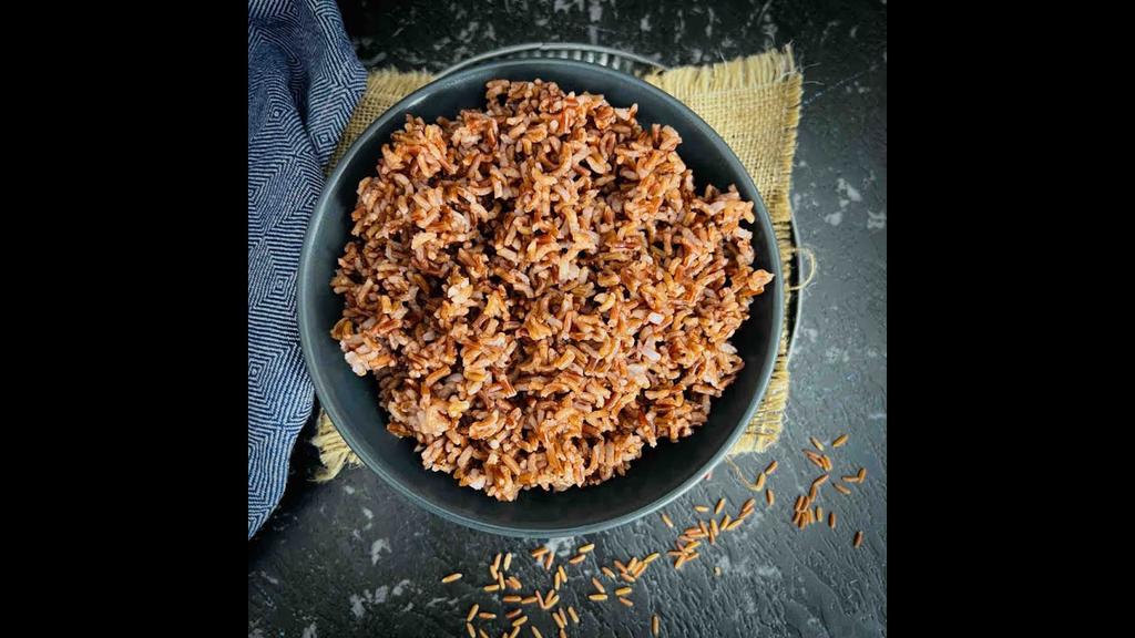 'Video thumbnail for Perfectly Cooked Red Rice in Instant Pot'