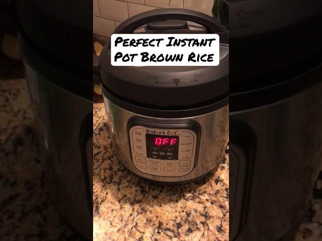 'Video thumbnail for EASY Perfect Instant Pot Brown Rice Every Time!'