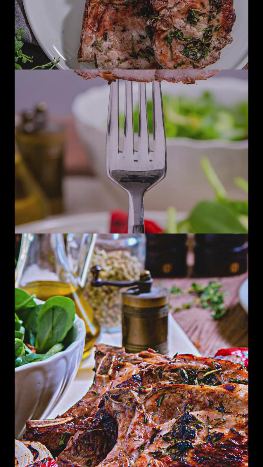 'Video thumbnail for Herb-Kissed Grilled Pork Chops'