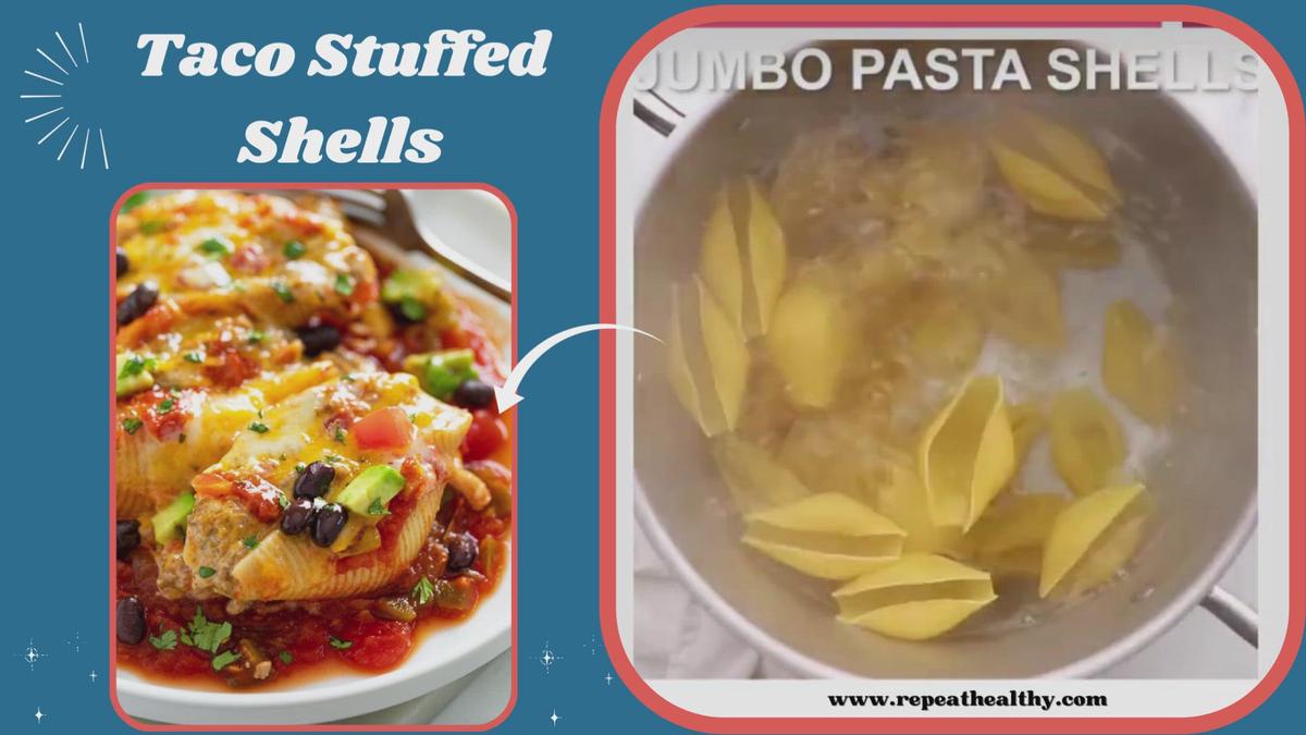 'Video thumbnail for Taco Stuffed Shells'