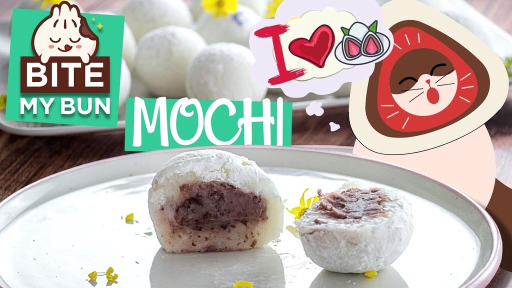 'Video thumbnail for Homemade Mochi demystified: use of a stand mixer with a twist, make mochi with rice dough!'
