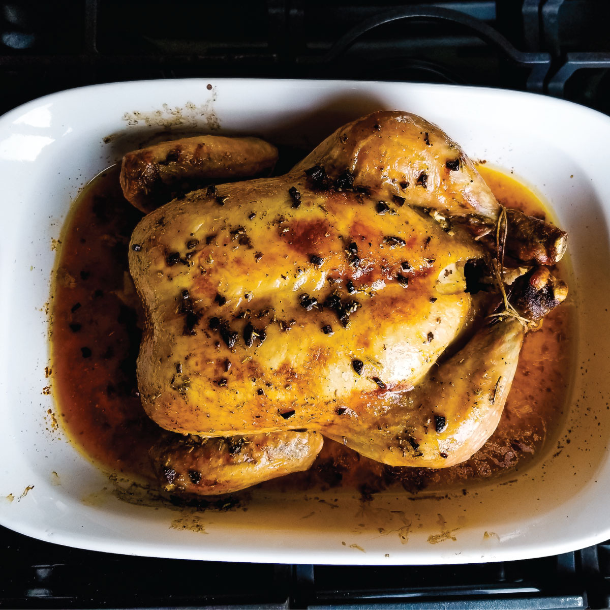 Roast Chicken with Garlic and Lime