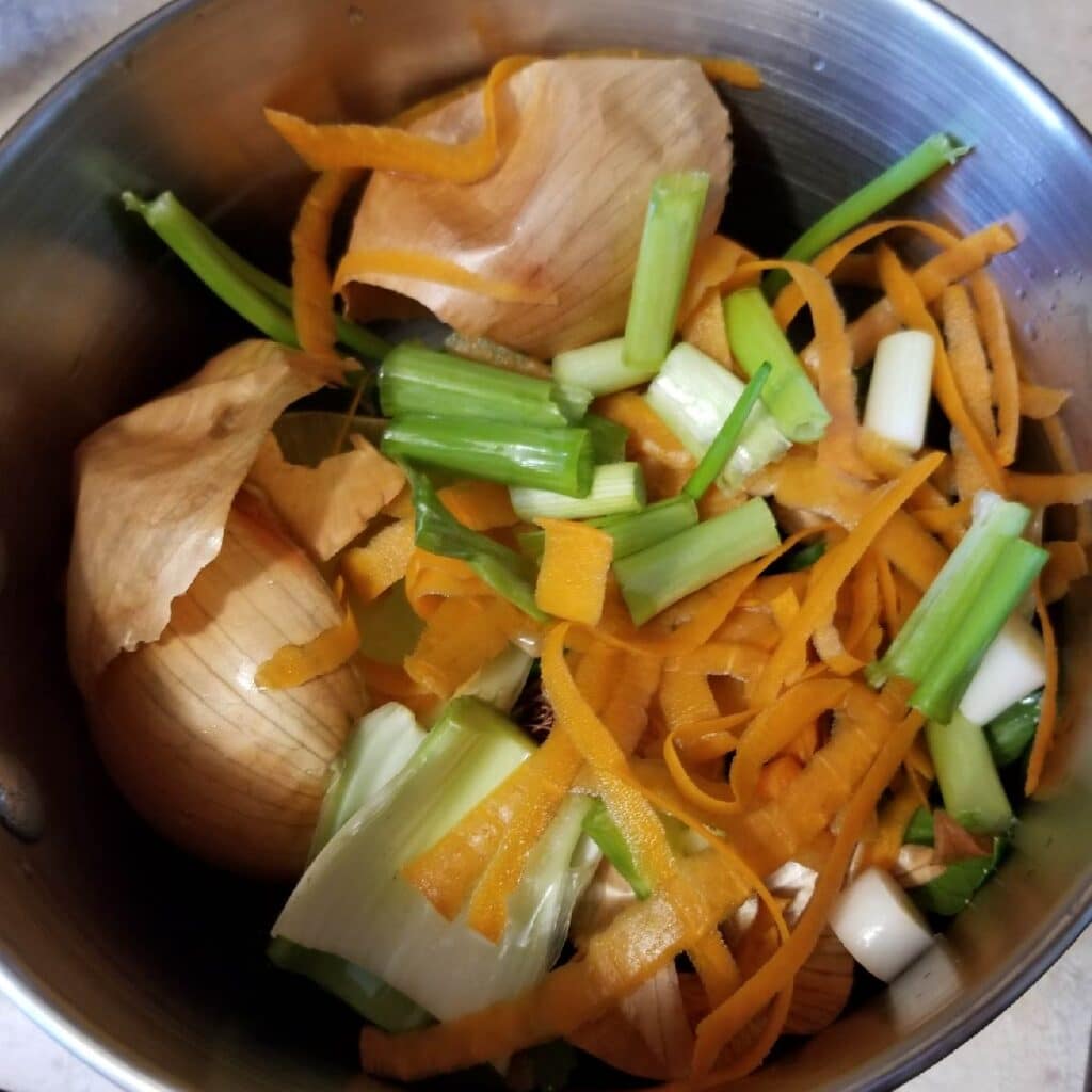 Some ingredients for vegetable broth
