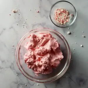 whipped cream in a bowl ready to be served with dessert