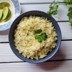Cilantro lime rice in a bowl ready to be served