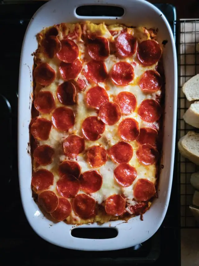 Homemade Pizza Lasagna