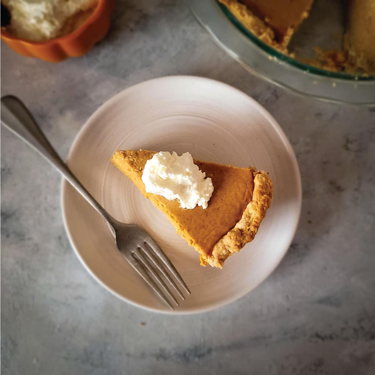 Pumpkin Pie with Fresh Pumpkin