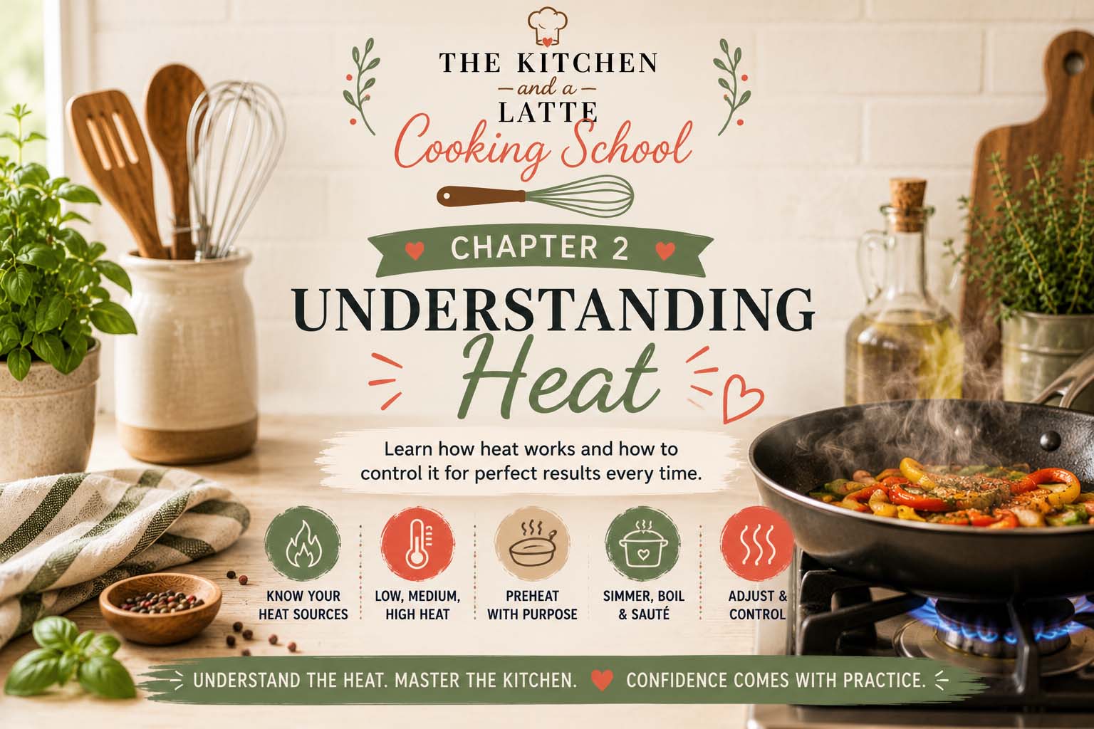 Chapter 2 graphic - understand heat. Learn how heat works and control it for perfect results every time.