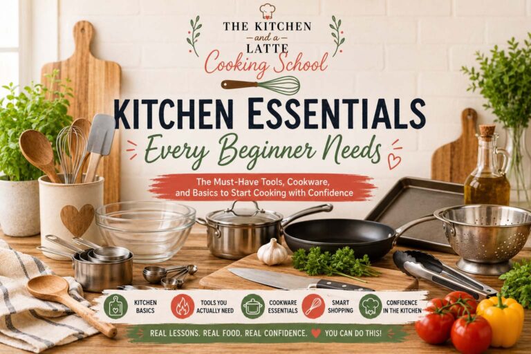 Kitchen essentials every beginner needs. The must have tools, cookware, and basics to start cooking with confidence.